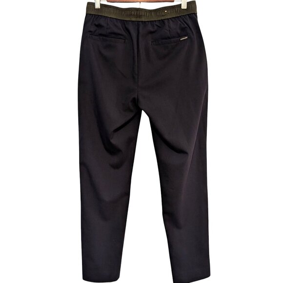 Scotch & Soda Amsterdam Mens Sz S Navy Green Fave Drawstring Pockets Taper Pants - Picture 2 of 12